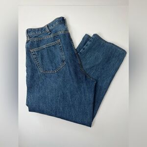 Lands’End Men's Relaxed Fit Straight Leg Jeans Size 38 x 27 Blue